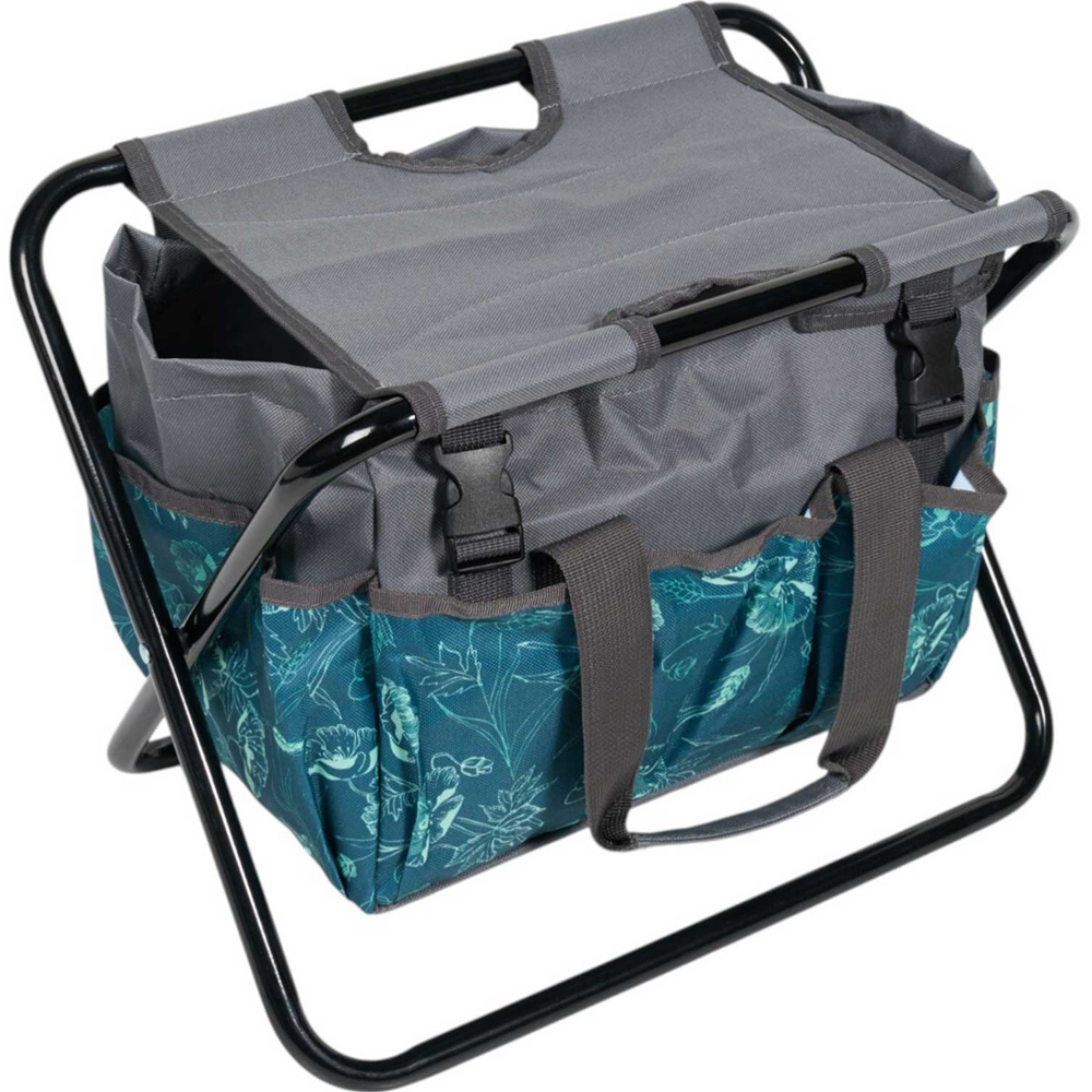 Folding Garden Stool with Storage Image 4