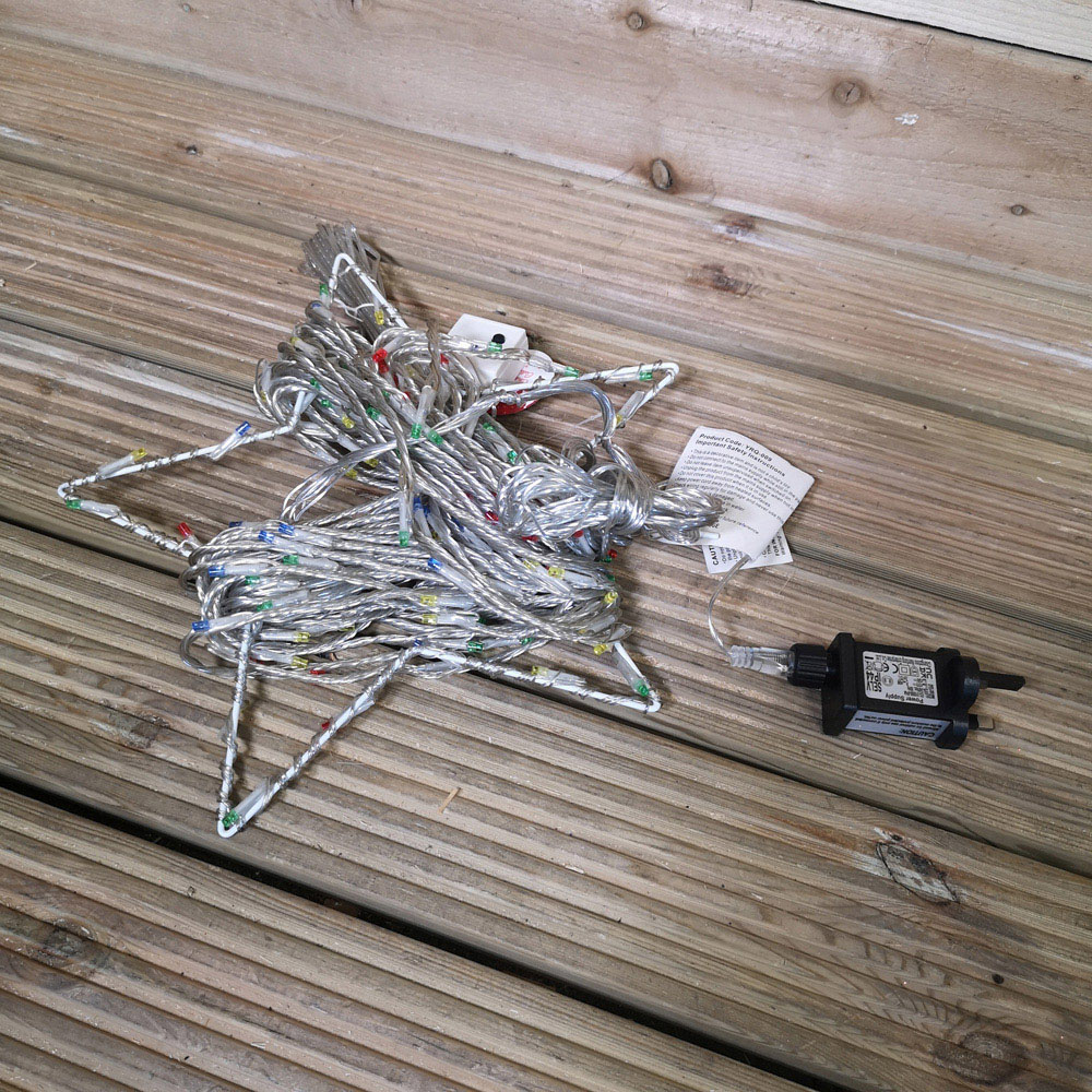 Samuel Alexander Multicolour Shooting Star Silhouette LED Outdoor Christmas Decoration 330cm Image 2