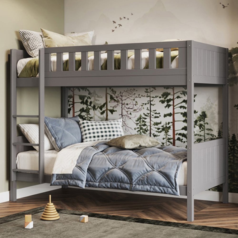 Flair Bea Grey Wooden Bunk Bed Image 1