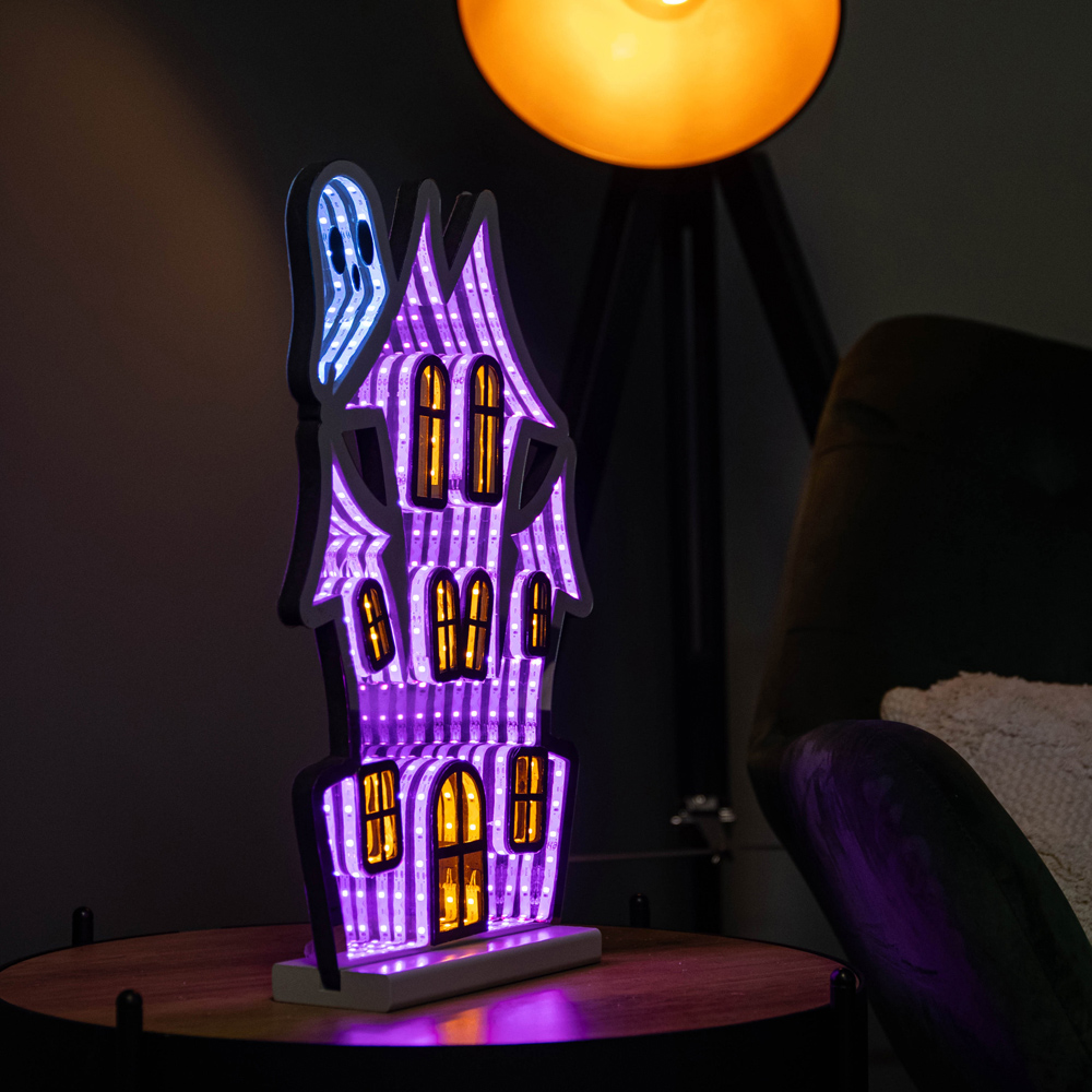 Samuel Alexander Halloween Light up House Infinity Decoration 40cm Image 5