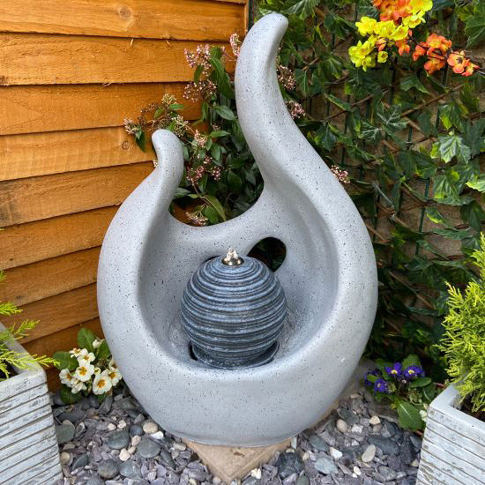 Tranquillity Abstract Flame Garden Decor Image 2