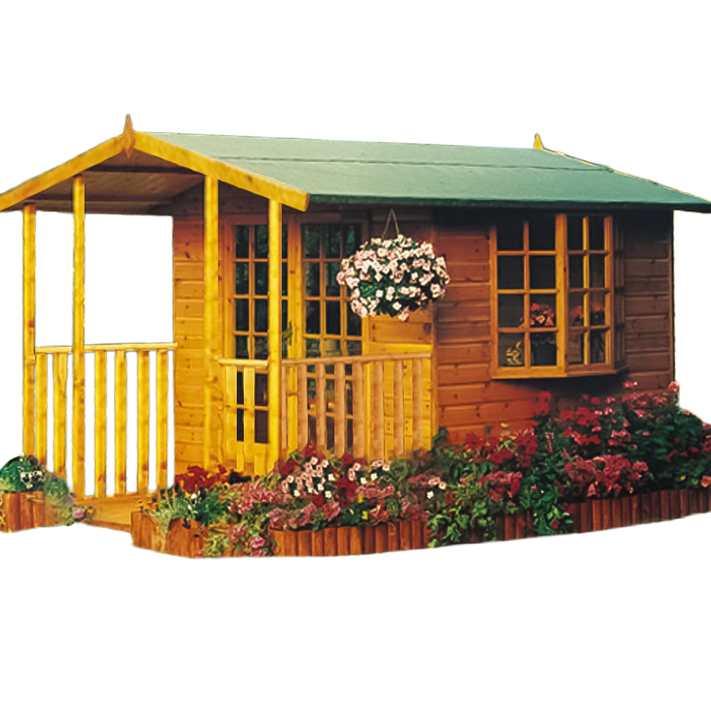 Shire Fleur De Lys 8 x 11ft Double Door Shiplap Apex Summerhouse Image 1