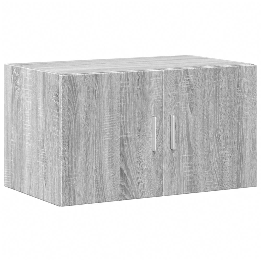 vidaXL 2 Door Grey Sonoma Wooden Wall Cabinet Image 2