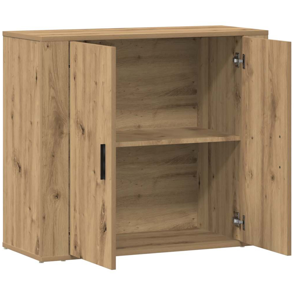 vidaXL 2 Door Artisan Oak Sideboard Image 4
