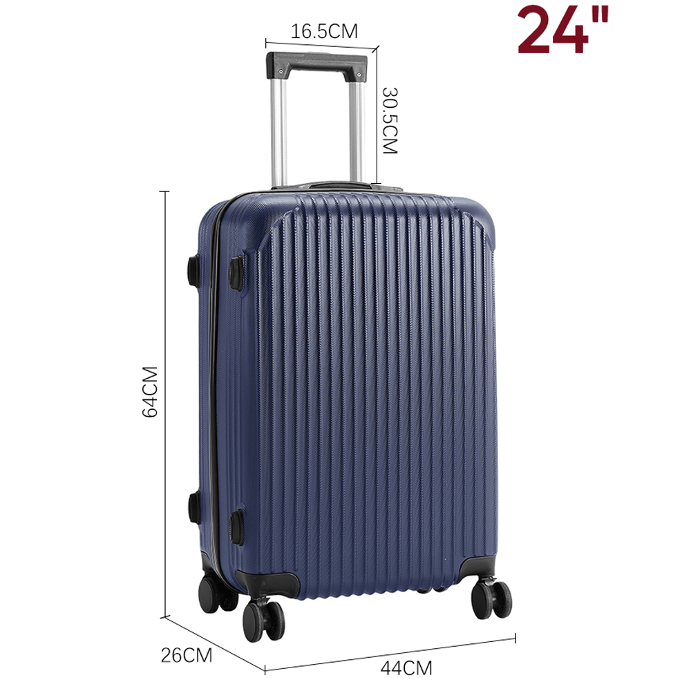 H&O Direct Medium Blue Hardshell Suitcase Image 6