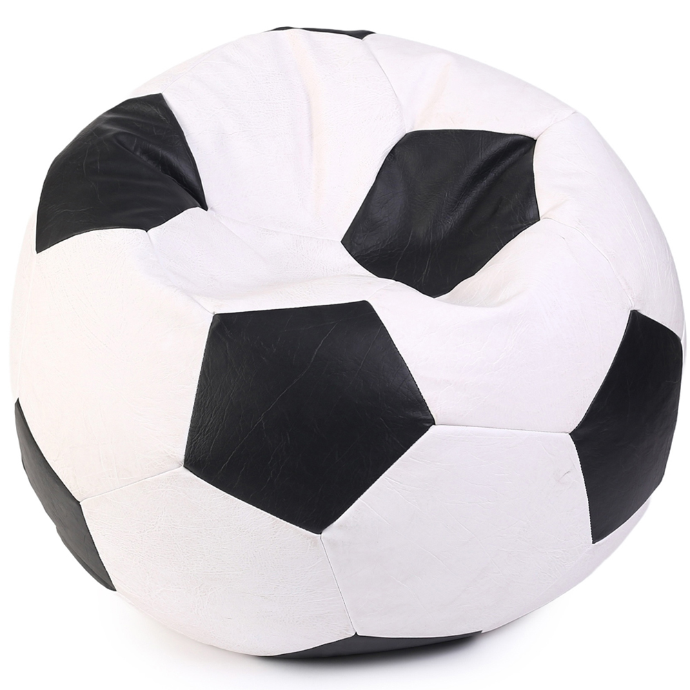 Kaikoo Black and White Football Beanbag Image 4