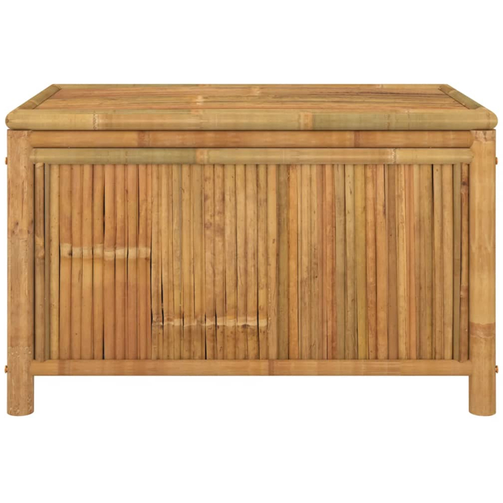 vidaXL 55 x 90 x 52cm Brown Bamboo Garden Storage Box Image 2