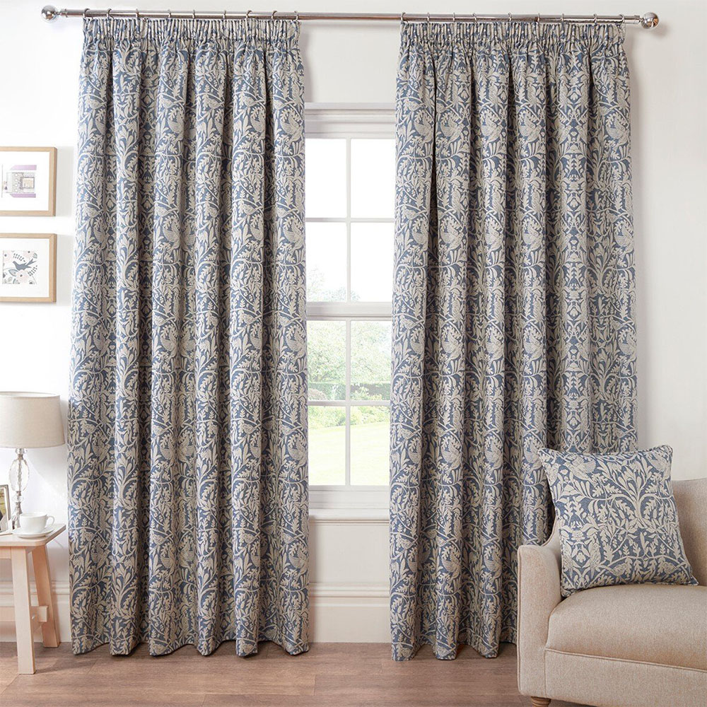 Elmsley Taped Curtain Navy - Navy / 229cm / 168cm Image 6