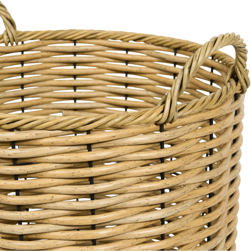 Set of 2 Rattan Baskets Natural Image 5