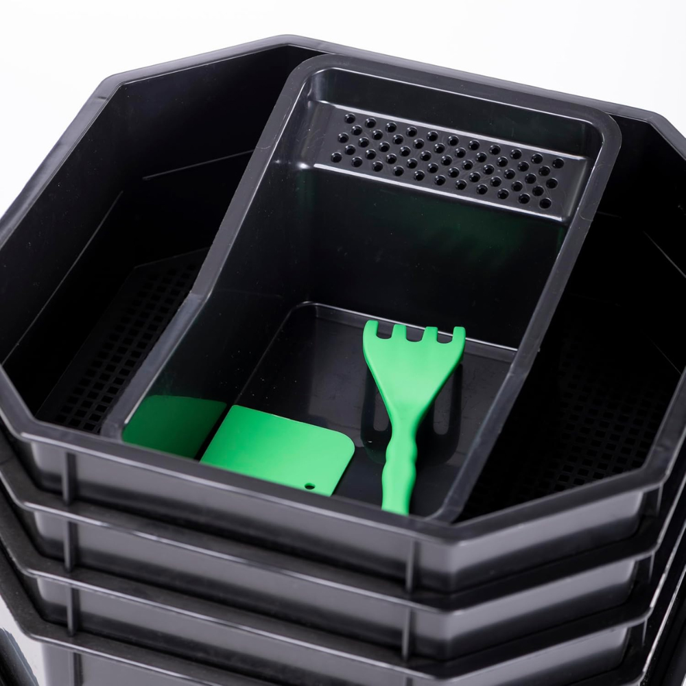 Garden Gear 4 Stacking Tray Worm Composter with Lid Image 3