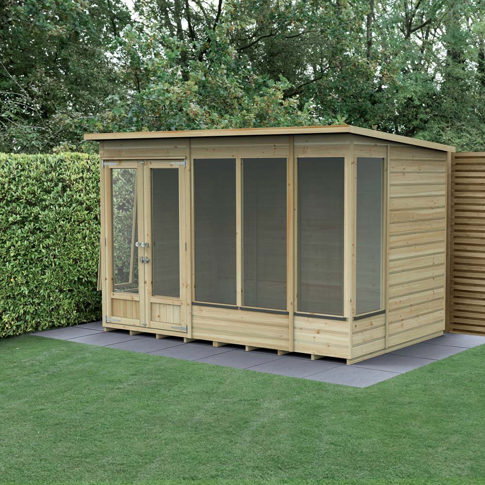 Forest Garden Beckwood 10 x 6ft Single Opening Apex Summerhouse Image 6