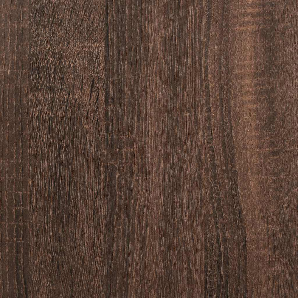 vidaXL 4 Shelf Smoked Oak Engineered Wood Open Wardrobe Image 7