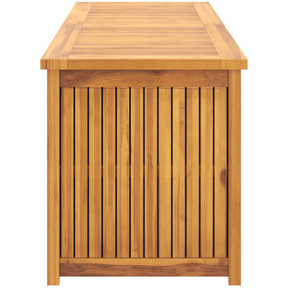 vidaXL 55 x 175 x 50cm Brown Teak Wood Garden Storage Box Image 5
