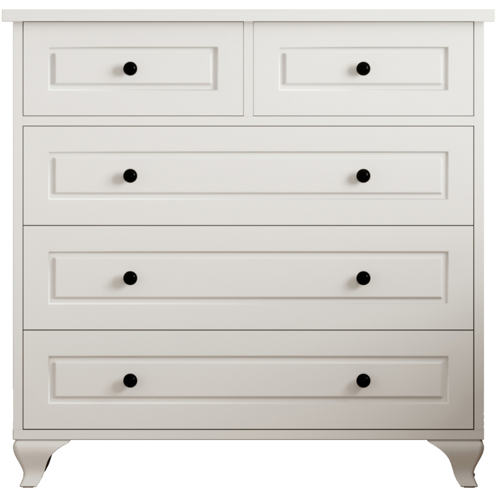 Evu MAISON White 3 Piece Bedroom Furniture Set Image 4