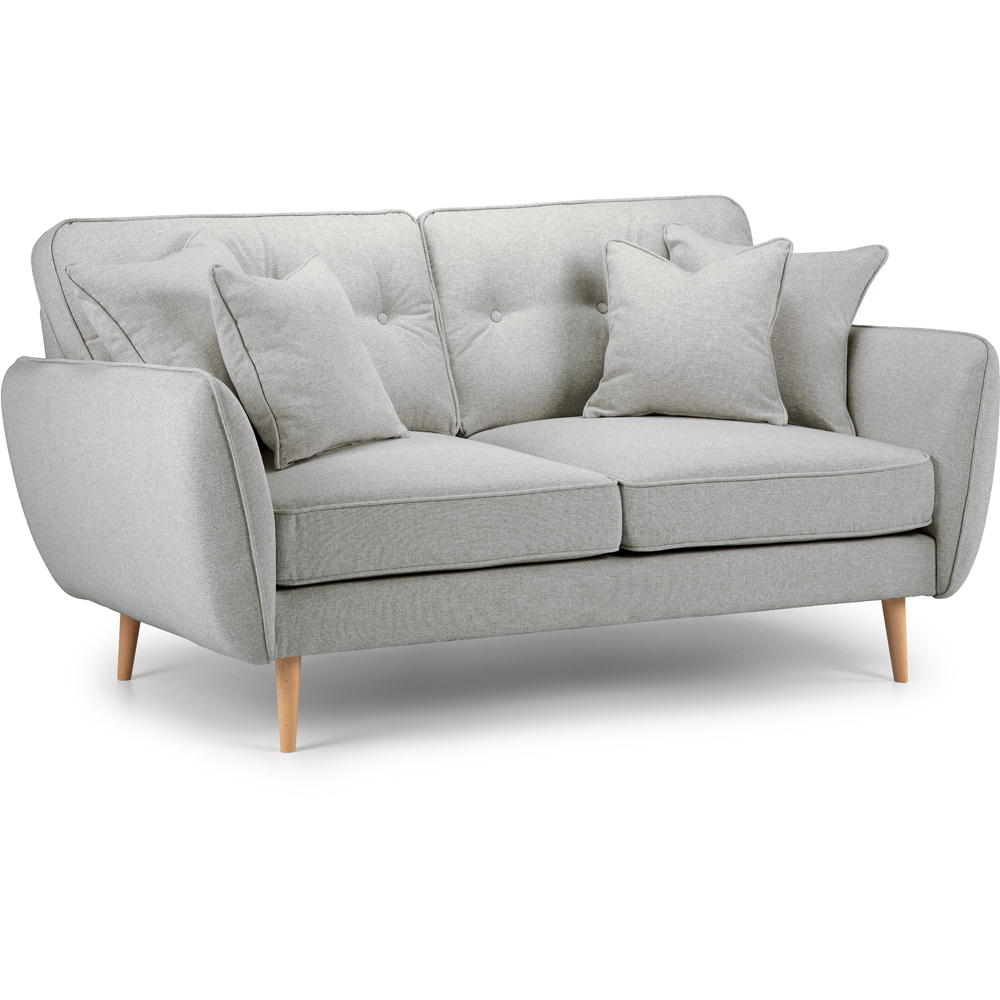 Opry Faro 2 Seater Button Back Ashen Sofa Image 2