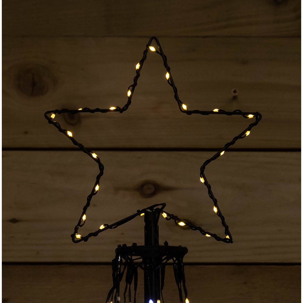 Samuel Alexander 835 Cool and Warm White LED Multi-Function Christmas Pyramid Cone Tree 8ft Image 5