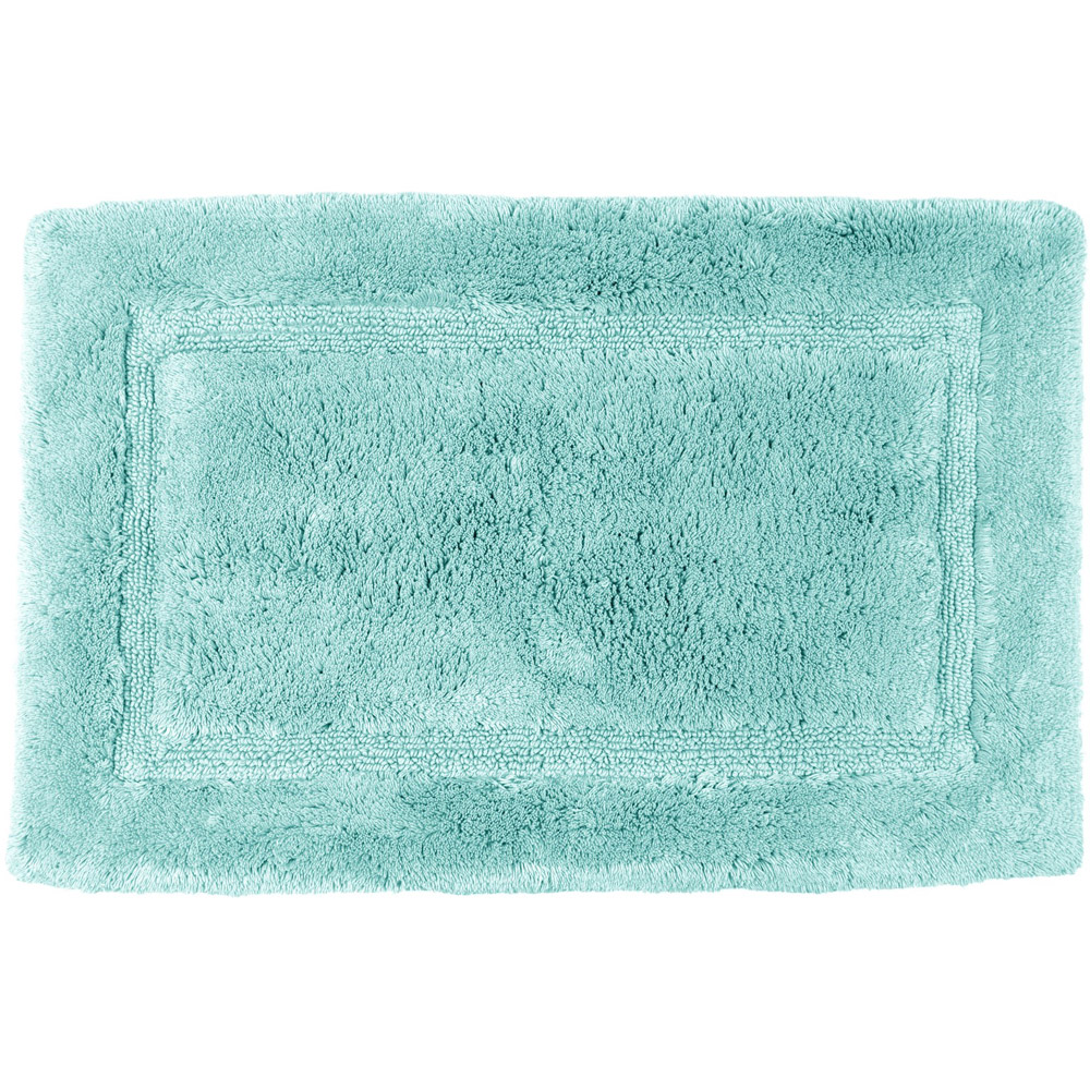Allure Bath Fashions Marlborough Duck Egg Bamboo Cotton Non-Slip Bath Mat 50 x 80cm Image 1