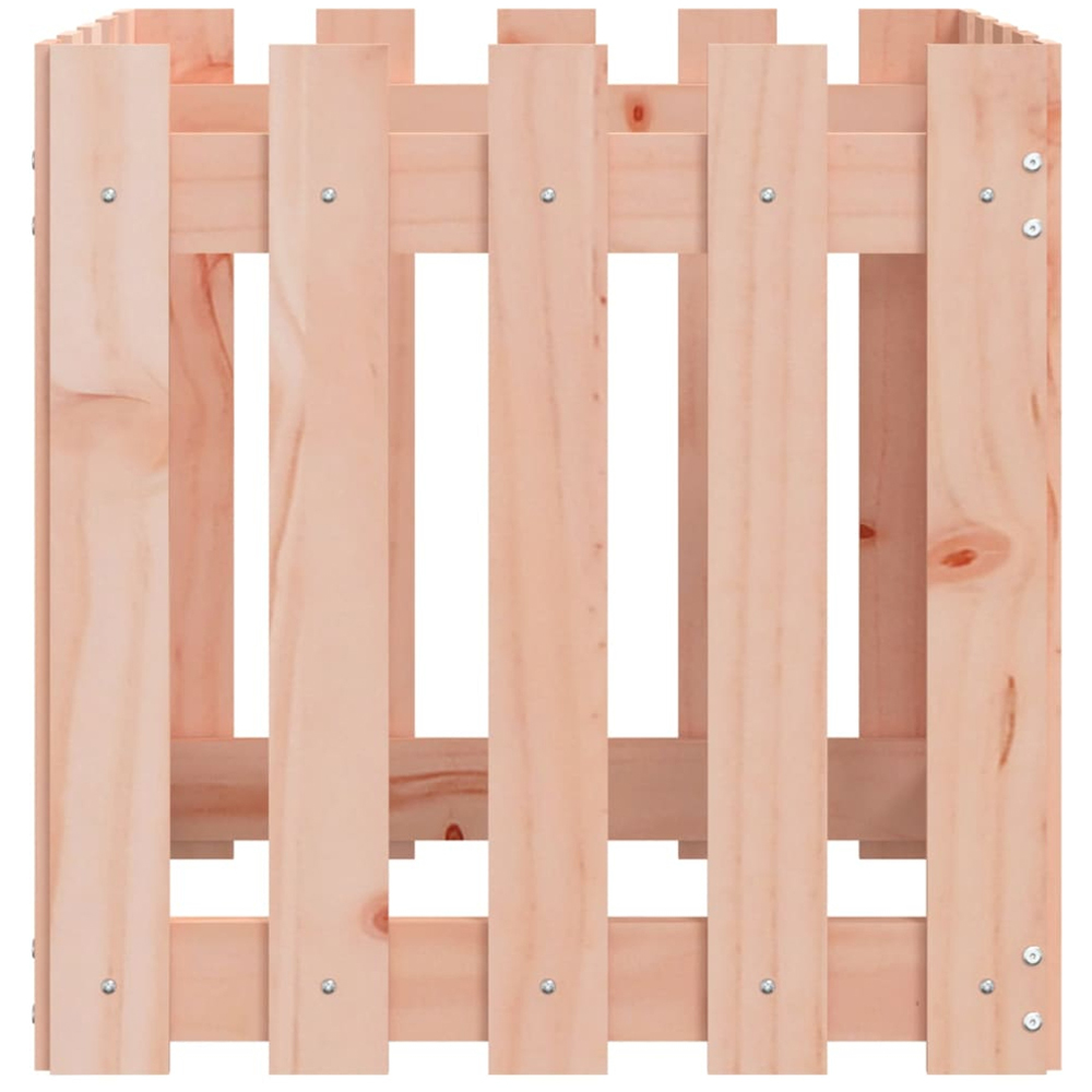 vidaXL Brown Solid Wood Square Garden Planter Box 50 x 50 x 50cm Image 4