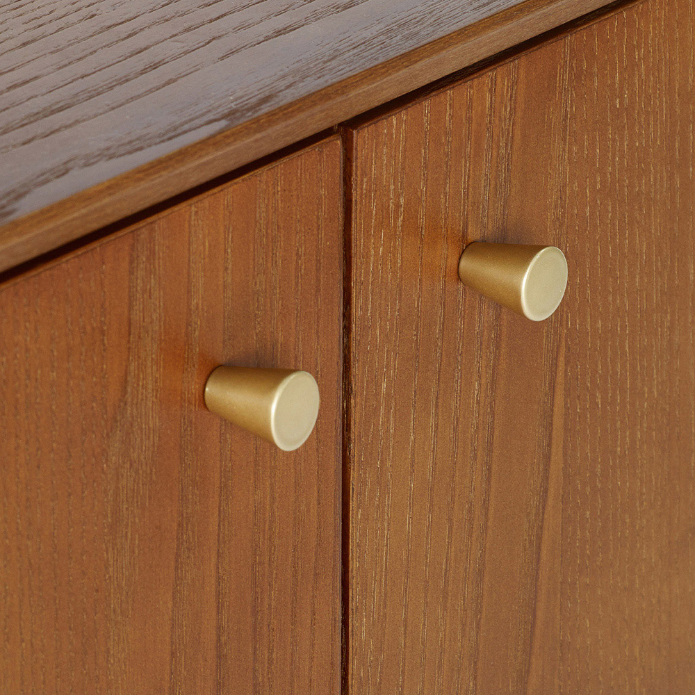 Julian Bowen Lowry 2 Door Cherry Ash Wood Small Sideboard Image 6