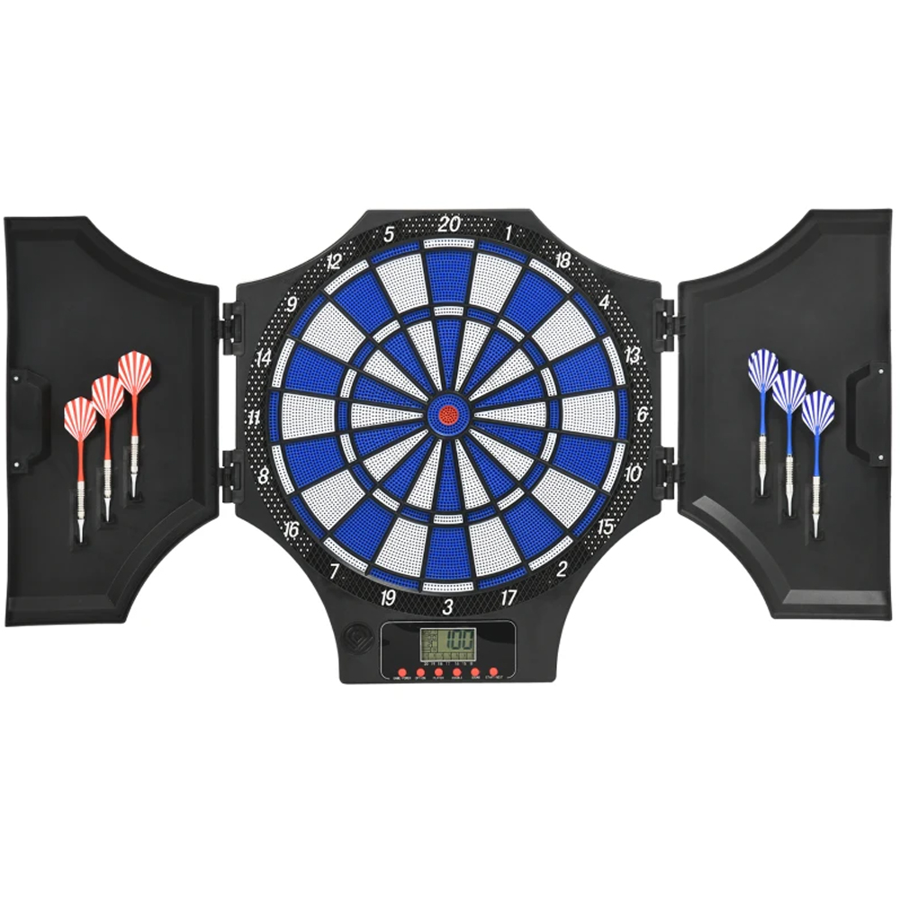SPORTNOW Electronic Dartboard Set with Cabinet Image 1