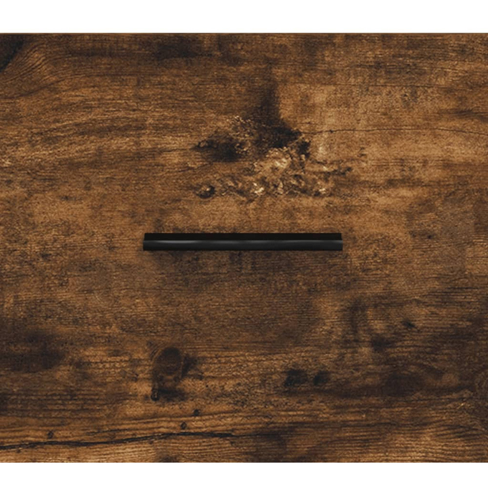 vidaXL Single Door 3 Drawer Smoked Oak Highboard Image 9