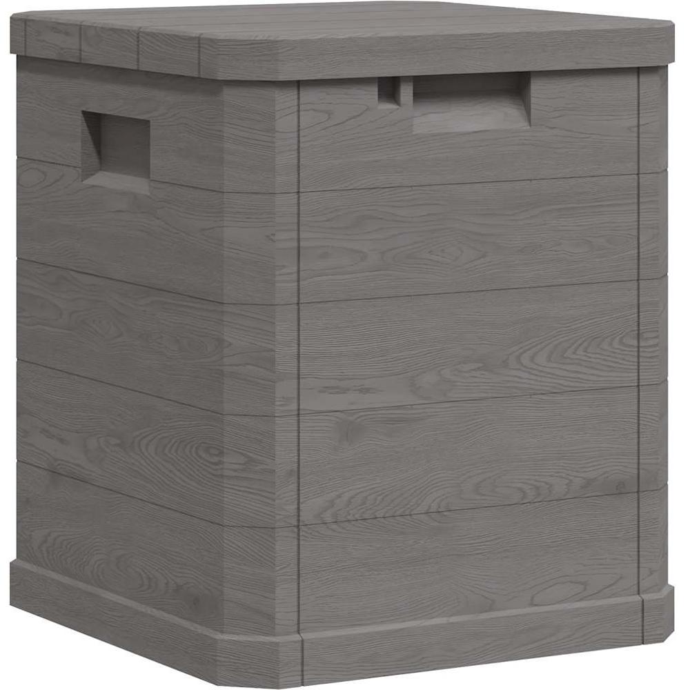 Walplus 90L Medium Brown Square Plastic Garden Storage Box Image 5