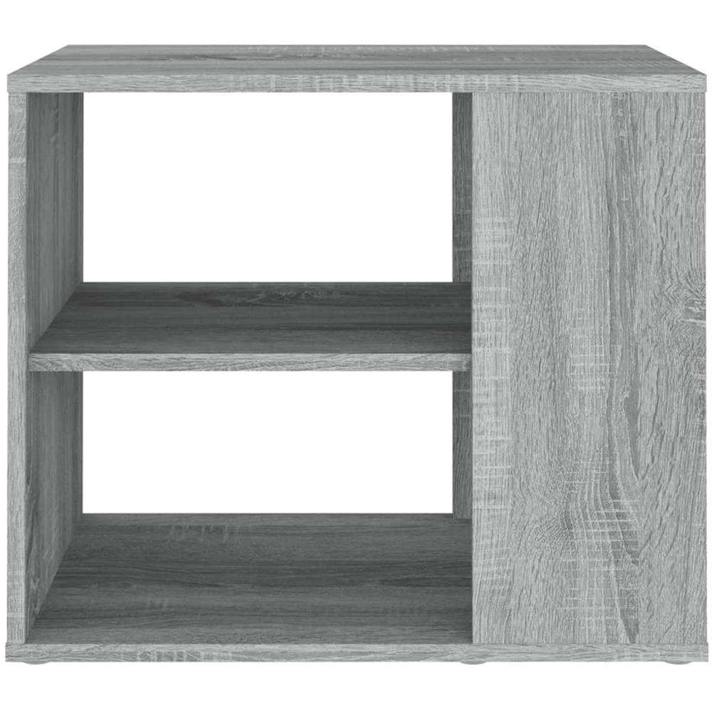 vidaXL 2 Shelf Grey Sonoma Oak Side Cabinet Image 3