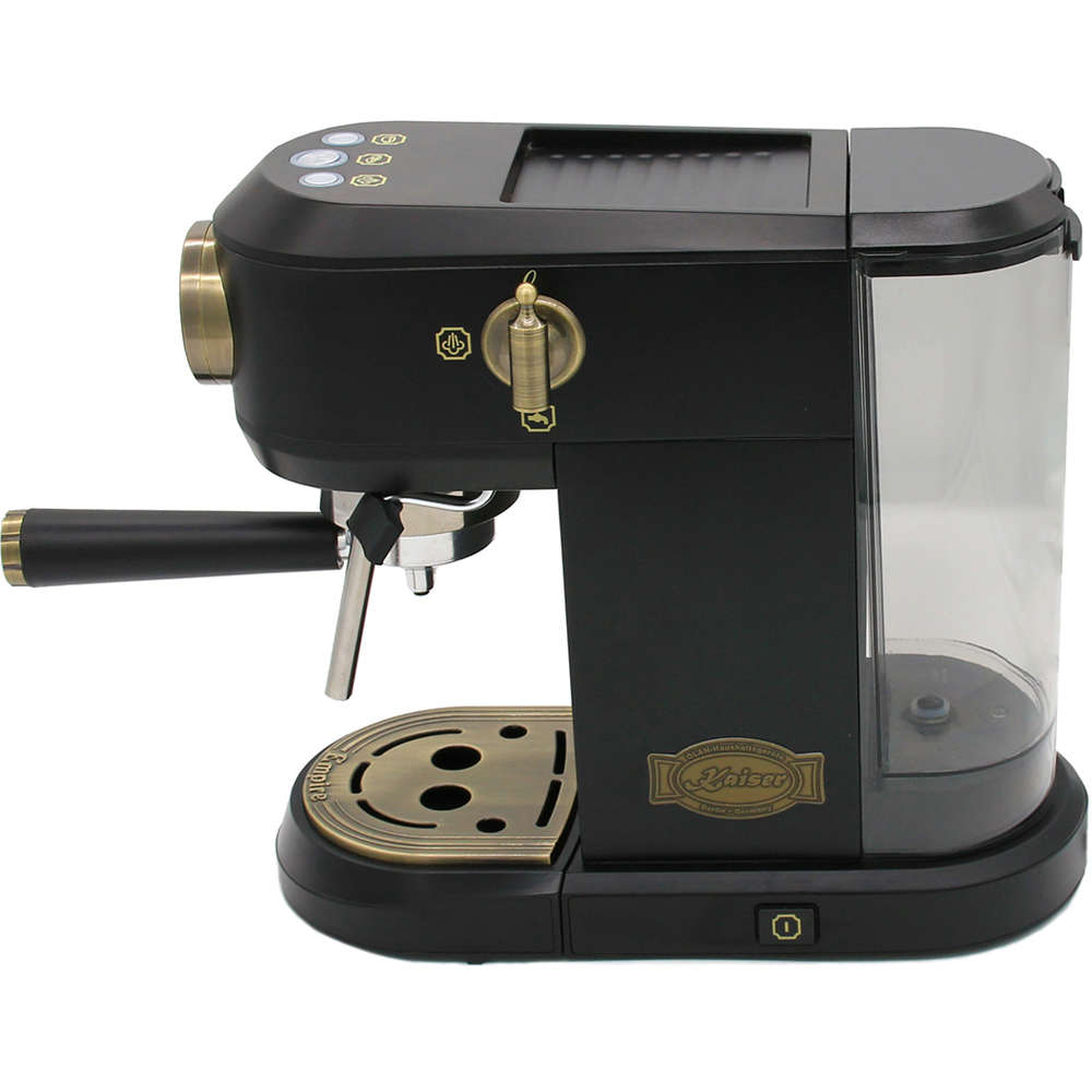 Kaiser Empire Black Espresso Coffee Machine and Toaster Bundle Image 3
