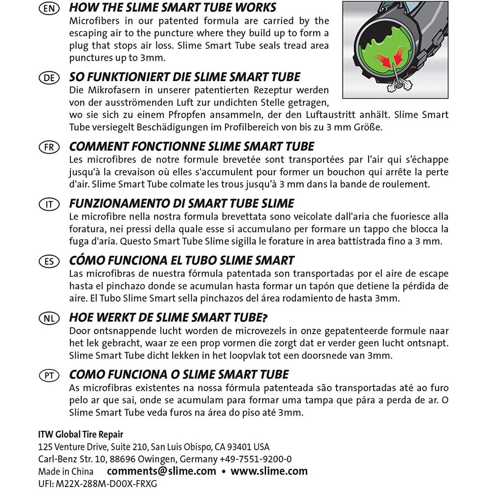 Slime 27.5 inch Mountain Bike Self Sealing Inner Tube with Schrader Valve 2 Pack Image 9