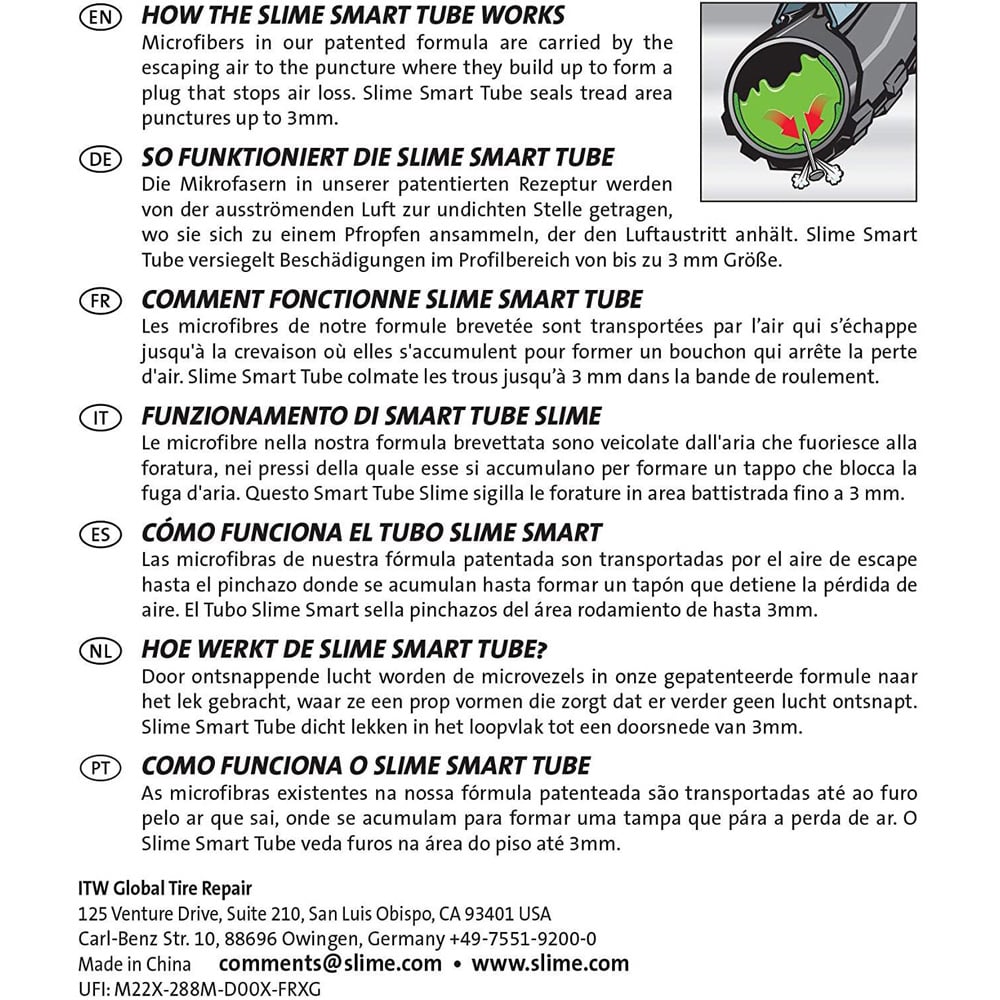 Slime 27.5 inch Mountain Bike Self Sealing Inner Tube with Schrader Valve Image 9