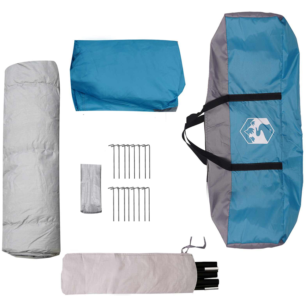vidaXL 12 Person Instant Camping Shelter Blue Image 7