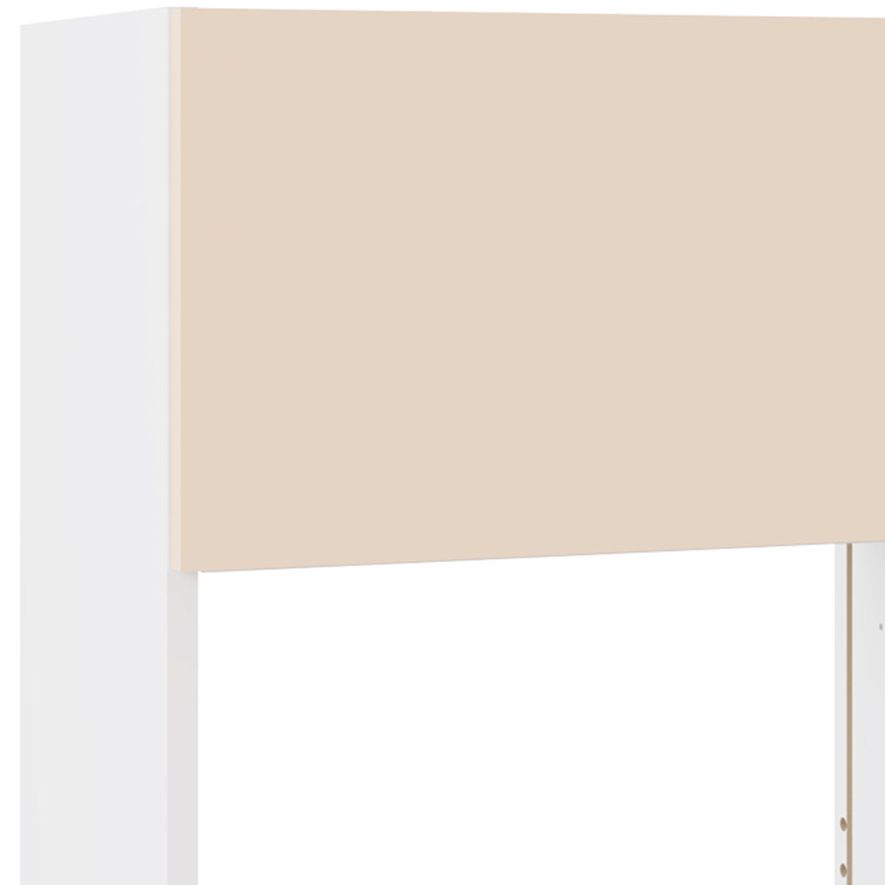 Kitchen Kit Slab Supergloss Cashmere Microwave Wall Unit 600mm Image 2