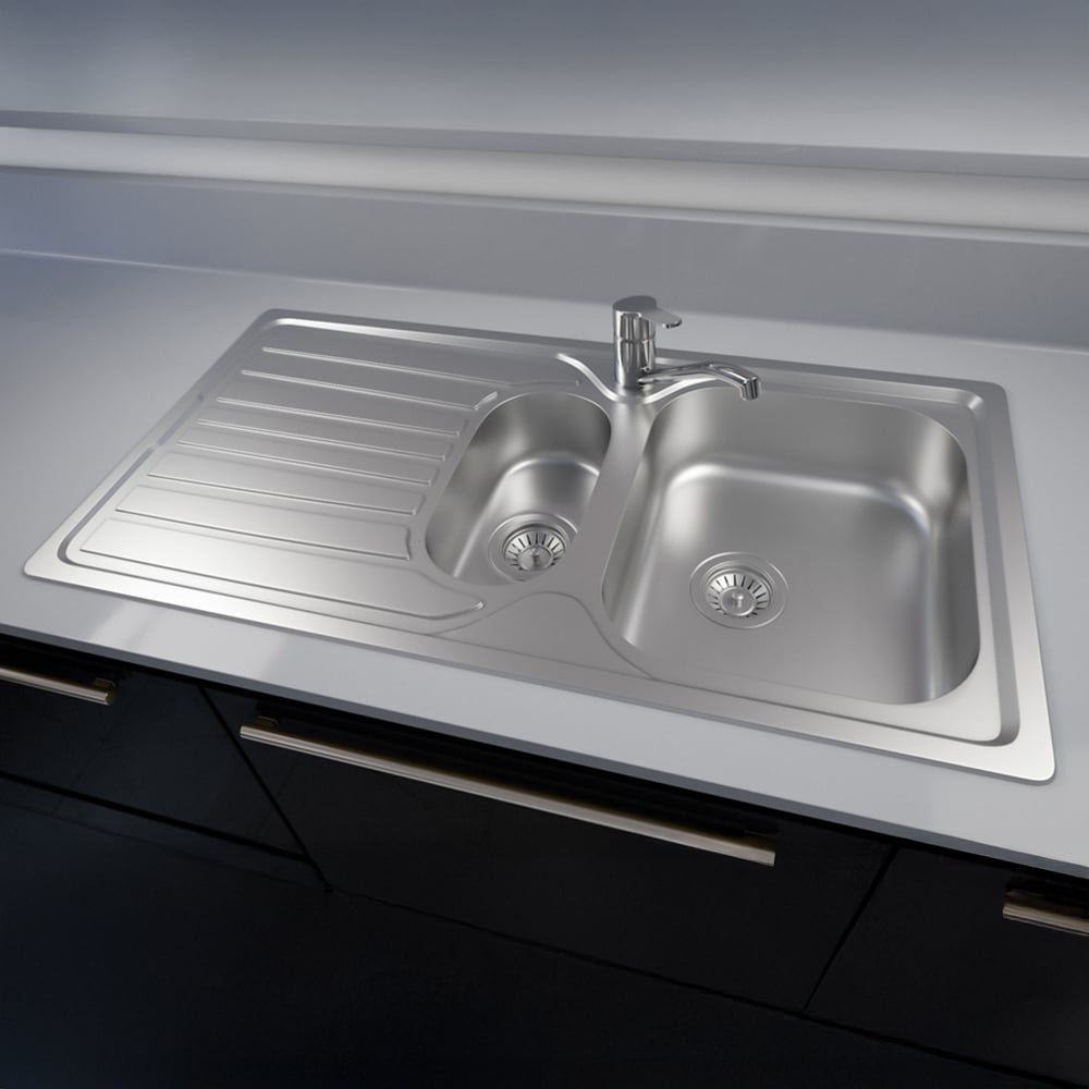 Reginox Monaco 15 Inset 1.5 Bowl Reversible Sink 500 x 900mm Image 2