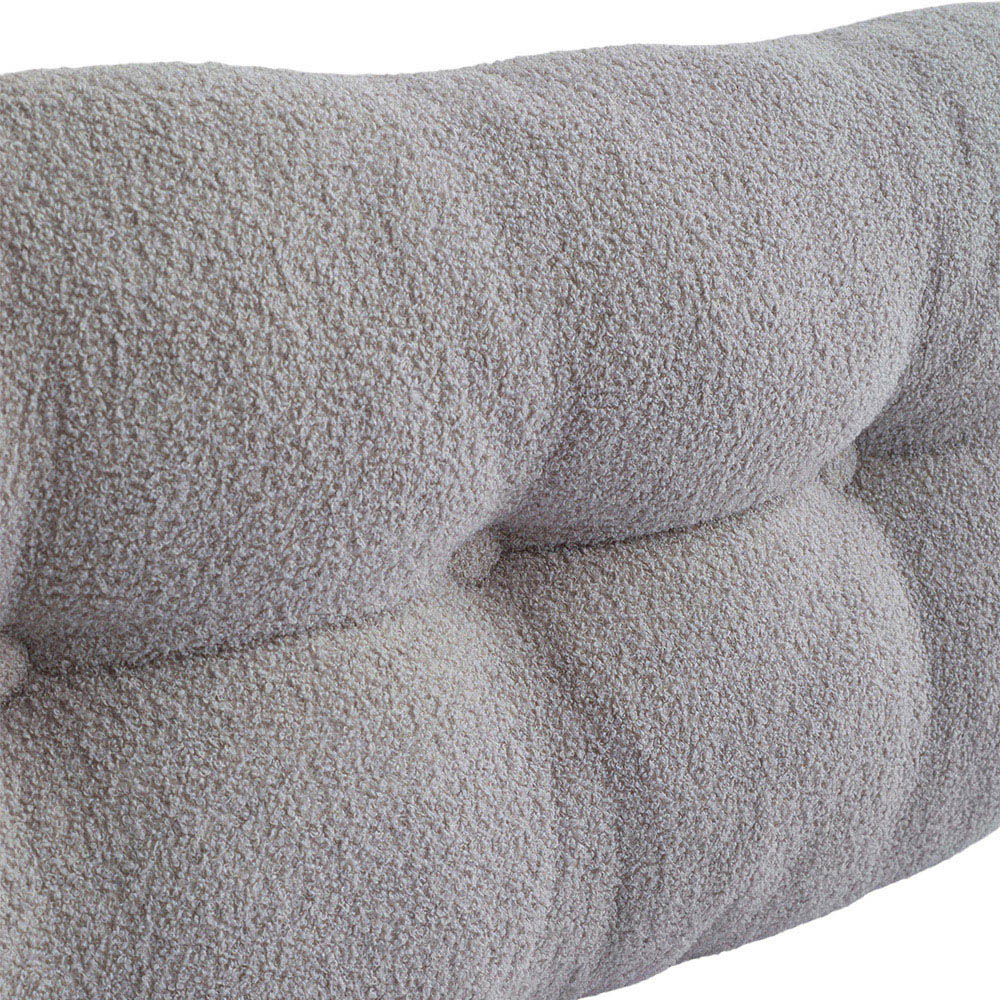 Living and Home Grey Teddy Fleece Wedge Headboard Pillow with Side Pocket 50 x 180cm Image 4
