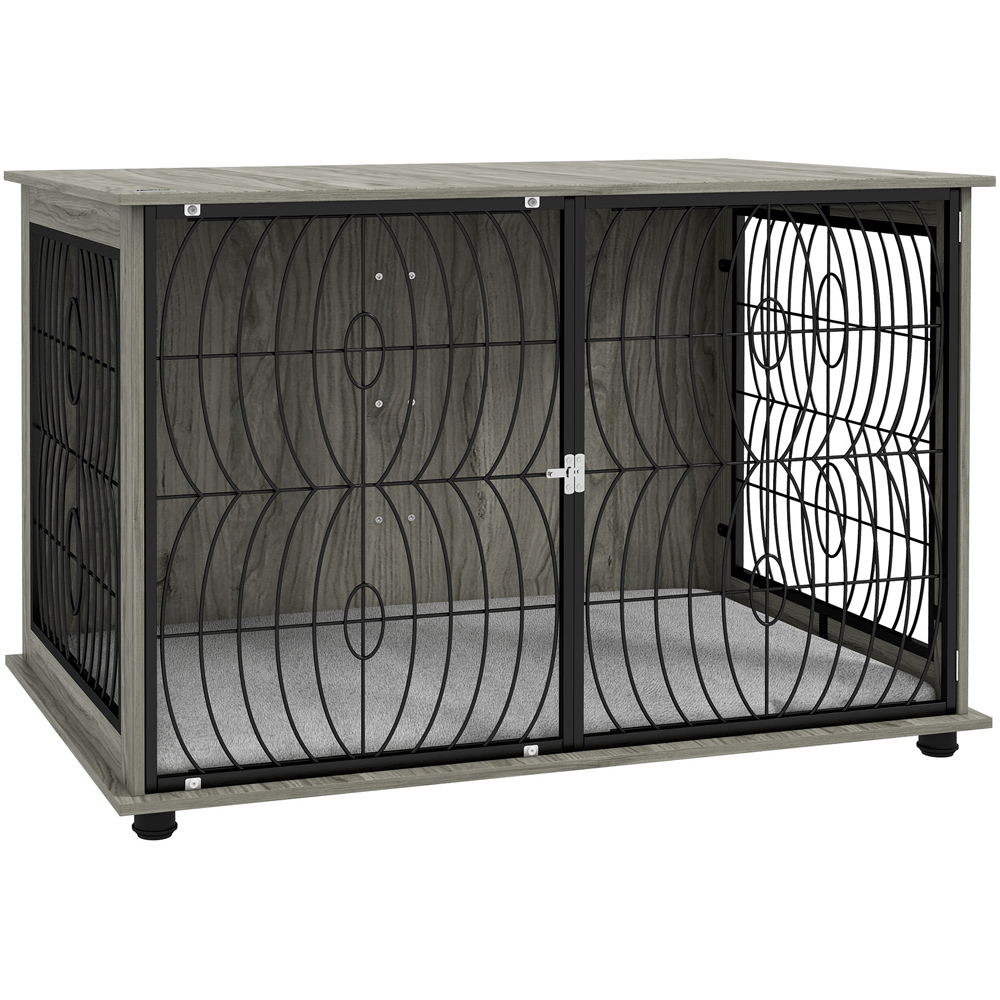 PawHut Extra Large Dog Crate with Cushion Image 1