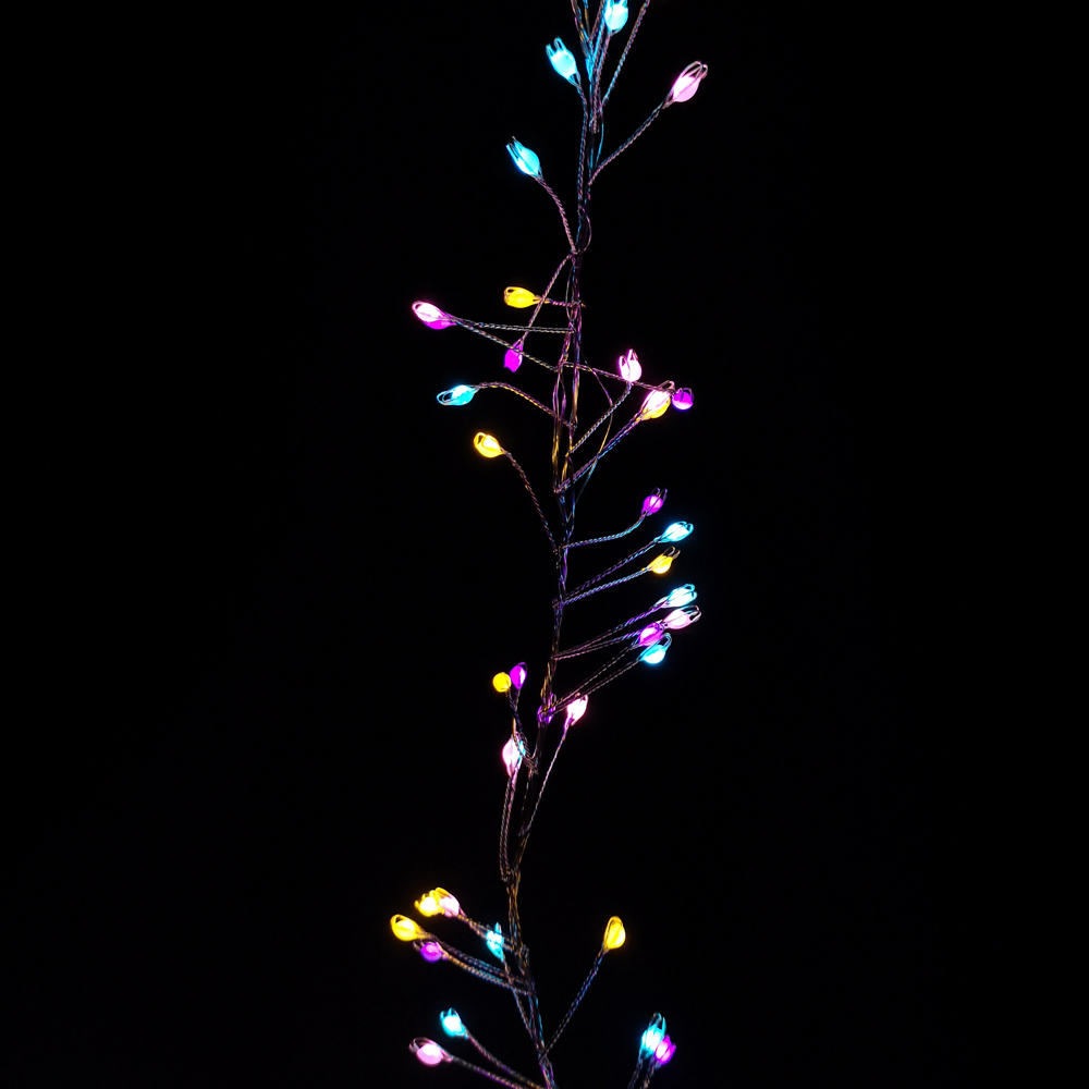 Premier UltraBrights 800 Rainbow LED Silver Pin Wire Cluster Light 5.5m Image 4
