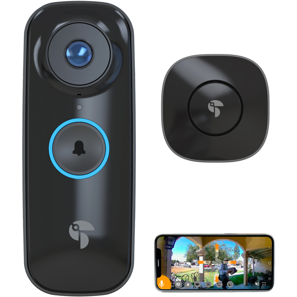 Toucan Pro Wireless Video Doorbell with Radar Motion Detection Image 2