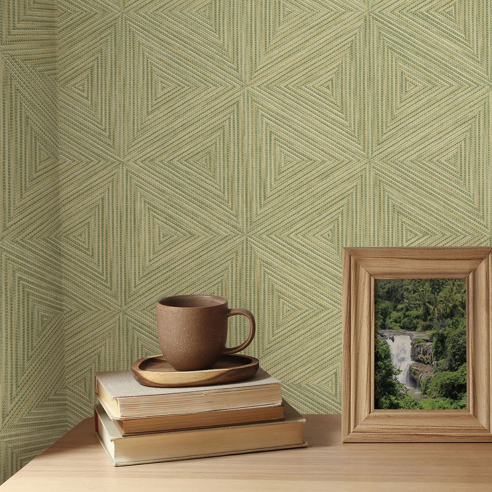 Rasch Wallpaper Boho Geo Green Wallpaper Image 3