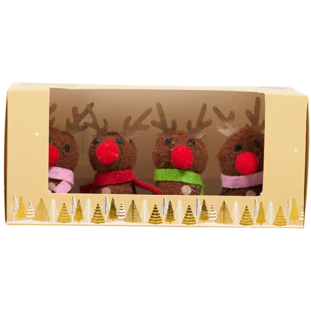 Pack of 4 Mini Christmas Decor Characters Image 4