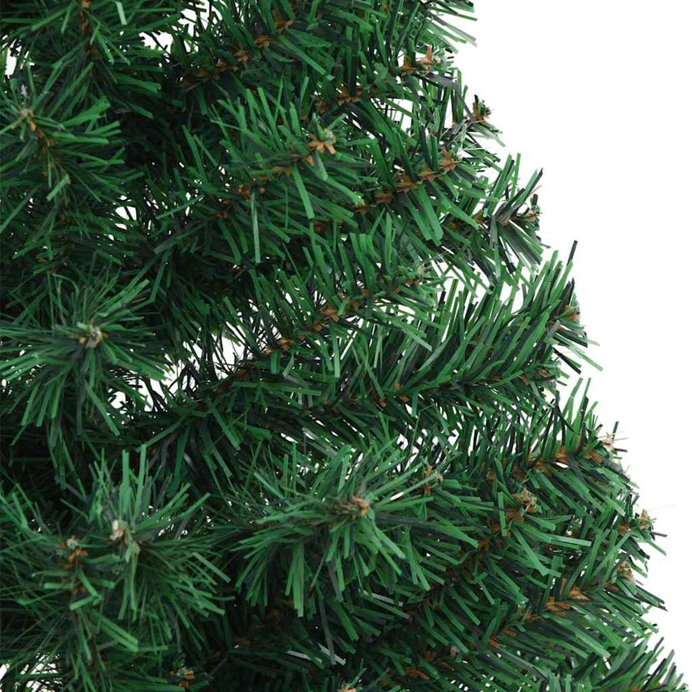 vidaXL Pre-Lit Pink Baubles Green Artificial Christmas Tree 5ft Image 7