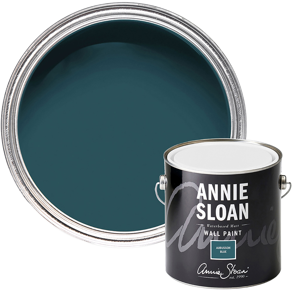 Annie Sloan Aubusson Blue Matt Wall Paint 2.5L Image 1