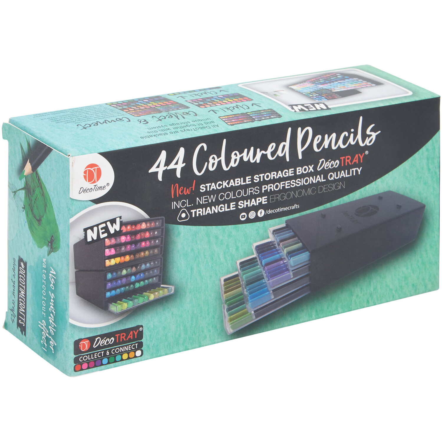 Deco Time Multi Coloured Artist Colouring Pencil 44 Pack Image 2