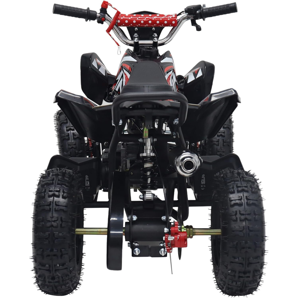 Alivio Kids Red 49cc 2-Stroke Engine Mini Petrol Quad Bike with Disc Brakes 1.8L Image 2