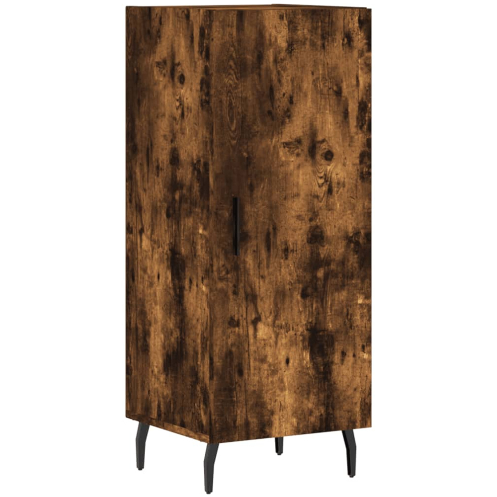 vidaXL Single Door Smoked Oak Sideboard Image 2
