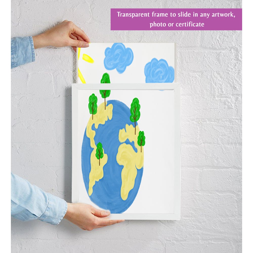 Innoteck Essentials White Children Artwork Gallery Photo Frame Image 5