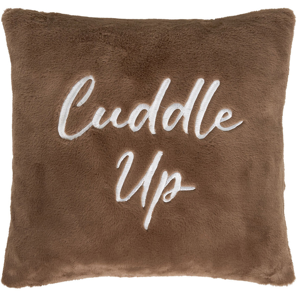 Cuddle Up Cushion Mocha Image 1