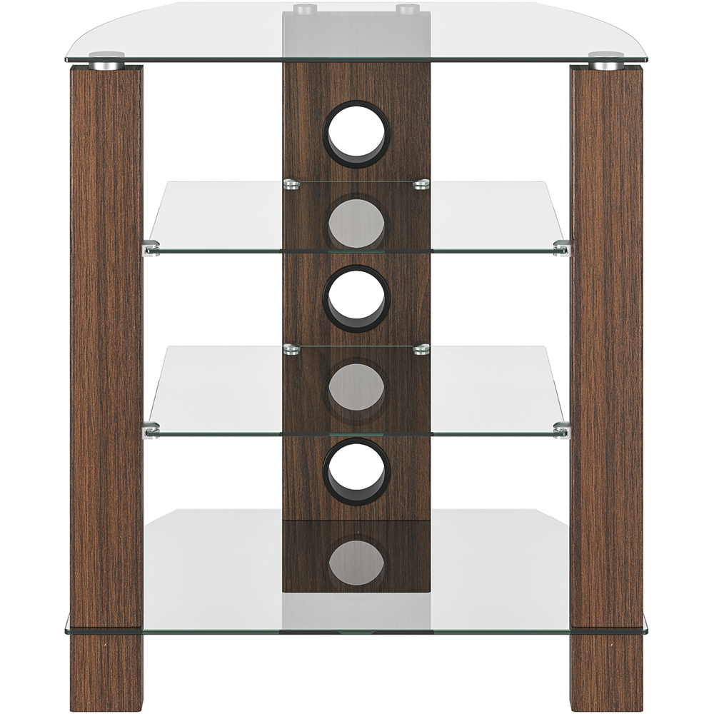 TTAP Walnut 4 Shelf HiFi Entertainment Rack Image 2
