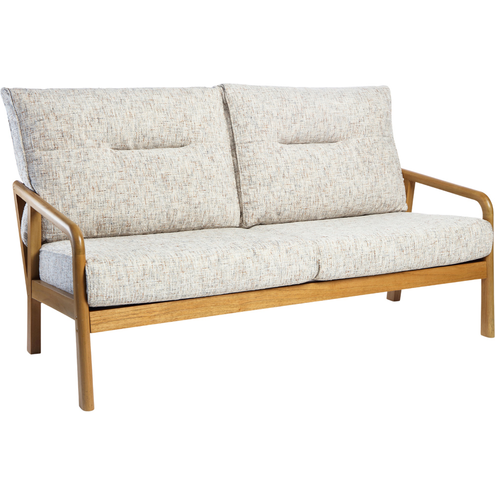 Desser Dubai 3 Seater Light Oak Natural Rattan Farrow Sofa Image 2