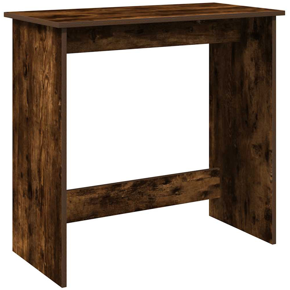 vidaXL Computer Desk Smoked Oak Image 2