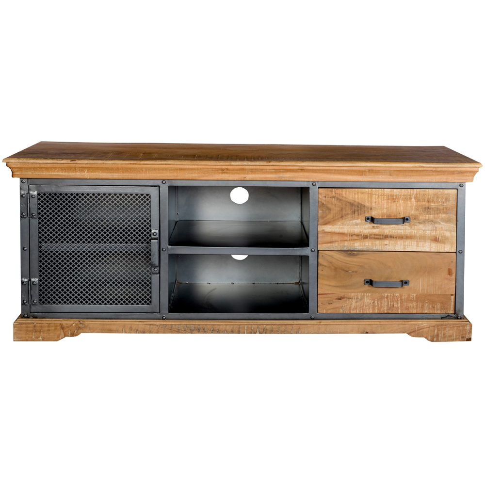 Brooklyn Malalia Single Door 2 Drawer 2 Shelf TV Unit Image 3